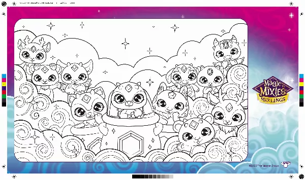 Magic Mixies Colouring Sheet